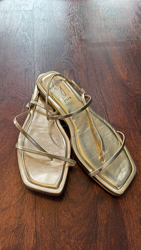 Gold Strappy Sandals