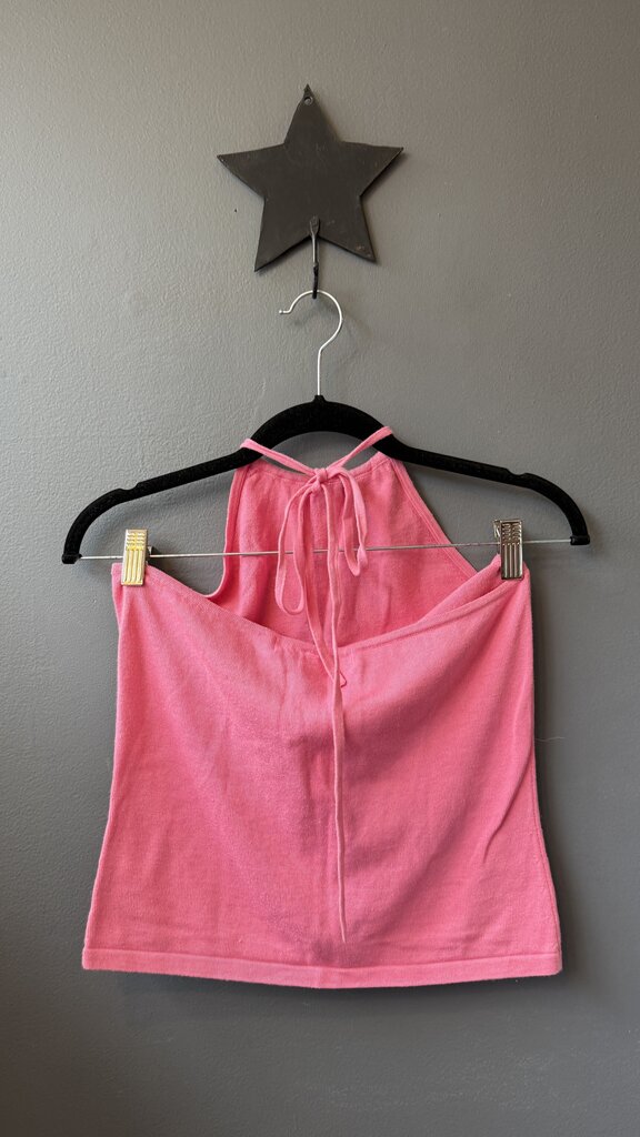 Vintage Pima Cotton Knit Halter Tank Top