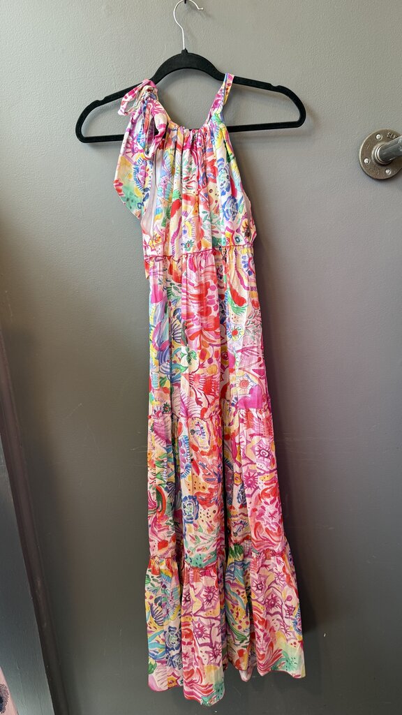 Halter Printed Maxi Dress