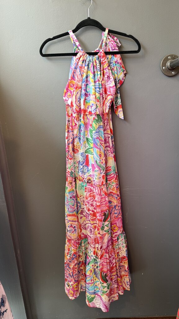 Halter Printed Maxi Dress