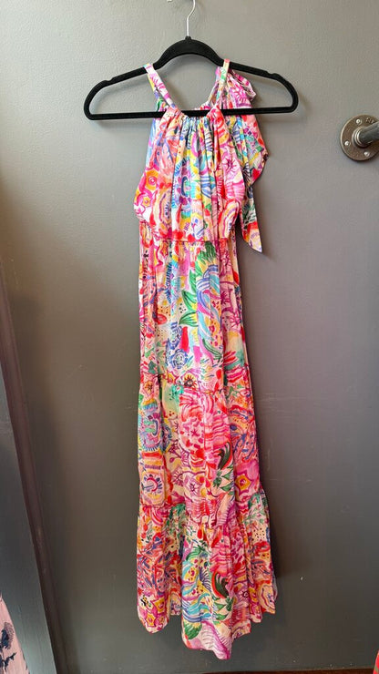 Halter Printed Maxi Dress