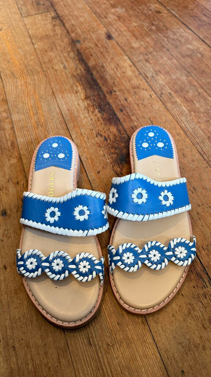 Whipstitch Slide Sandals