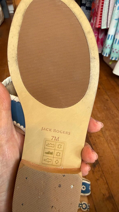 Whipstitch Slide Sandals