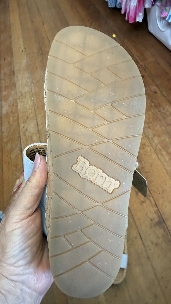 Suede Cork Platform Sandals