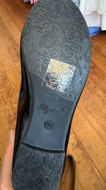 Patent Bow Ballet Flats