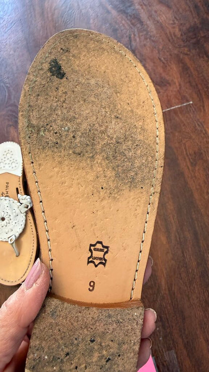 Whipstitch Leather Sandals