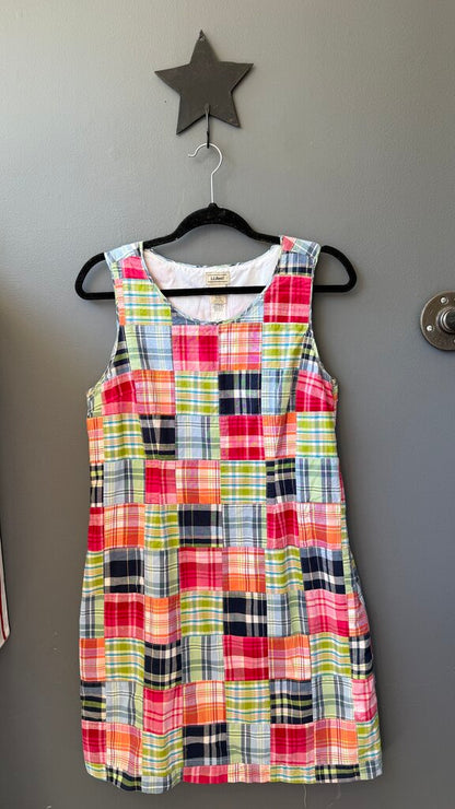 Petite Vintage Madras Shift Dress