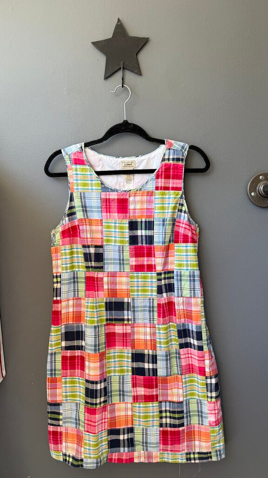 Petite Vintage Madras Shift Dress