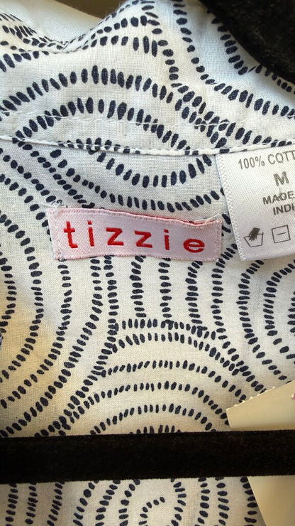 Hydrangea Print Button Up Shirt