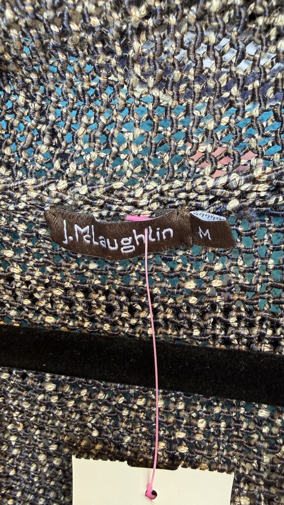 Metallic Fleck Vest Cardigan Sweater