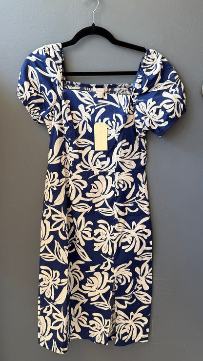 Puff Sleeve Square Neck Dress