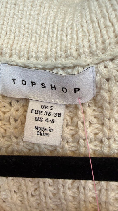 Open Knit Polo Top