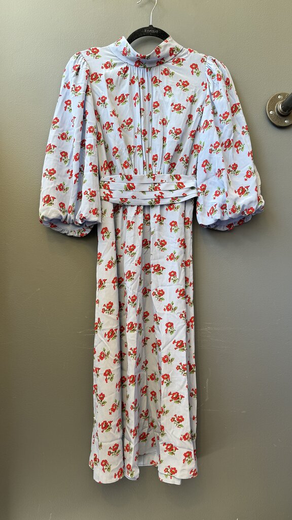 Floral Silk Blend Midi Dress