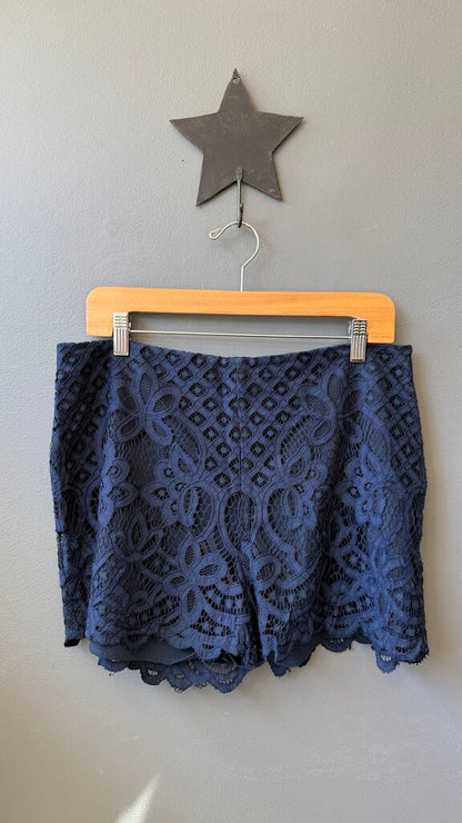 Lace Side Zip Shorts