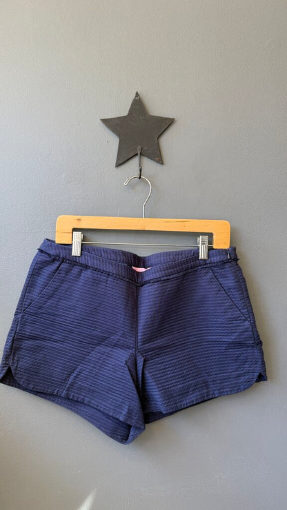 Textured Side Zip Shorts