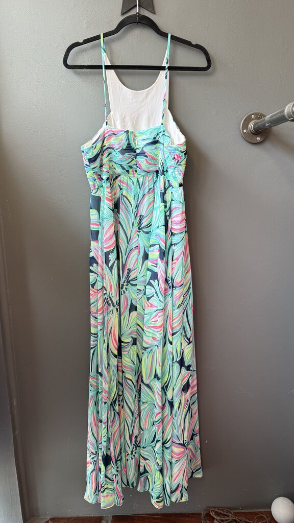 Chiffon Beaded Maxi Dress