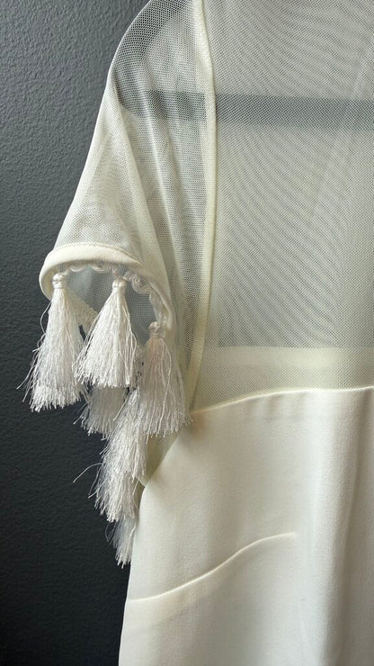 Fringe Sleeve Shift Dress