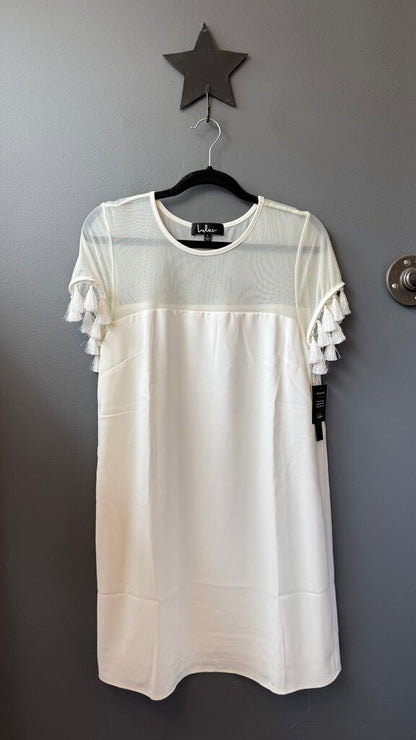 Fringe Sleeve Shift Dress
