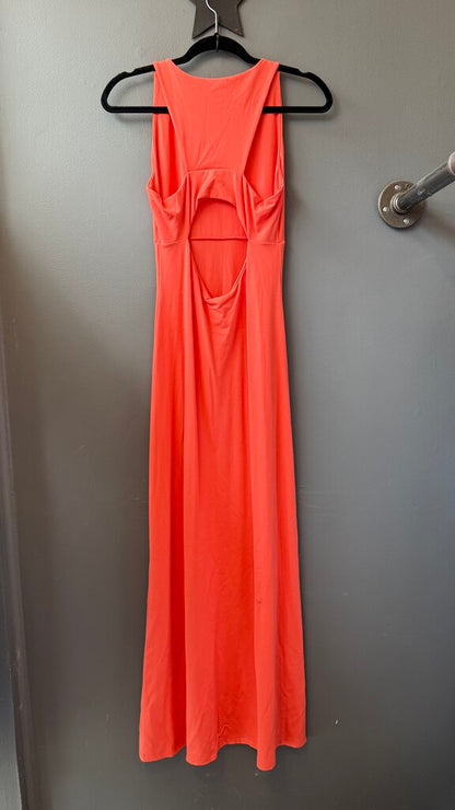 Knit Cutout Back Maxi Dress