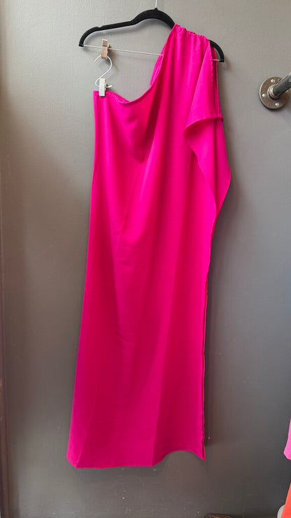 One Shoulder Maxi Caftan Dress