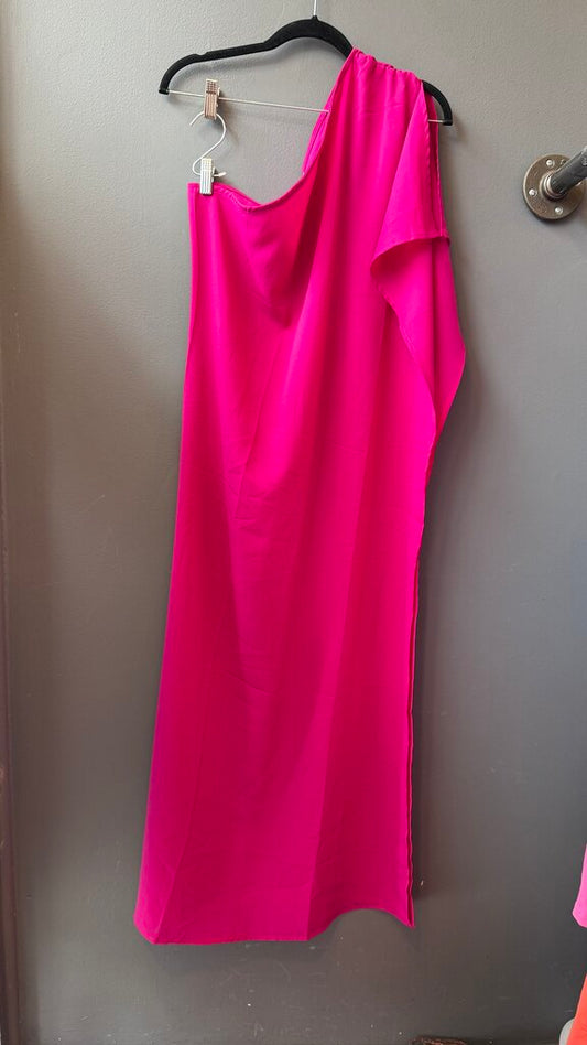 One Shoulder Maxi Caftan Dress