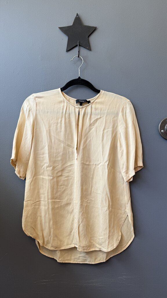 Silk Keyhole Sleeveless Blouse
