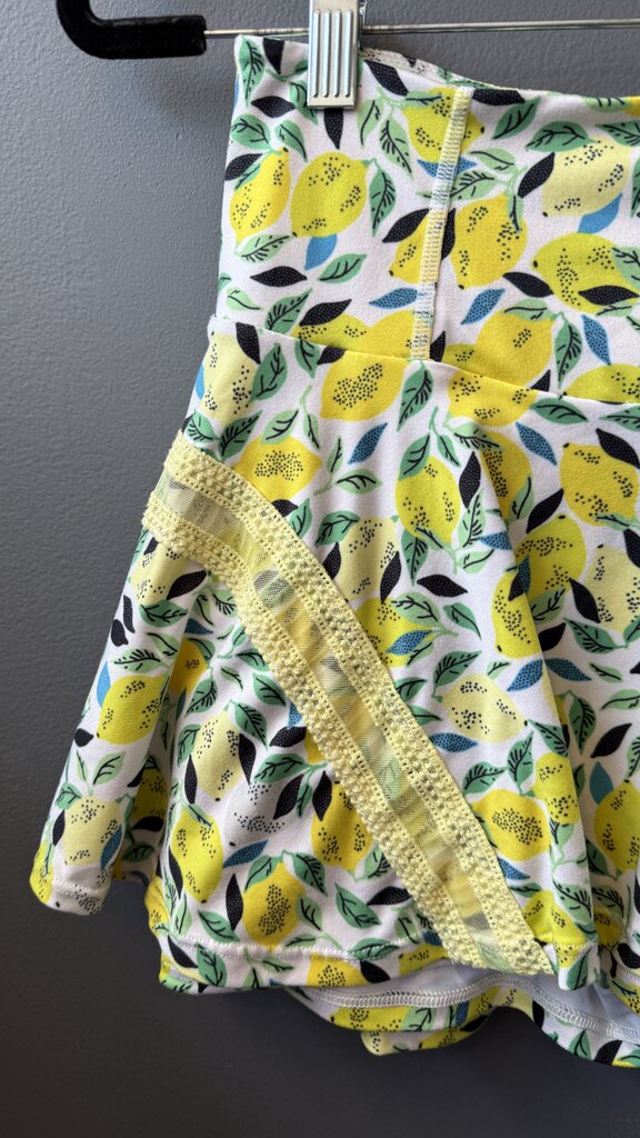 Lemon Print Flouncy Skort