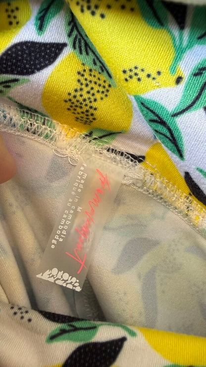 Lemon Print Flouncy Skort