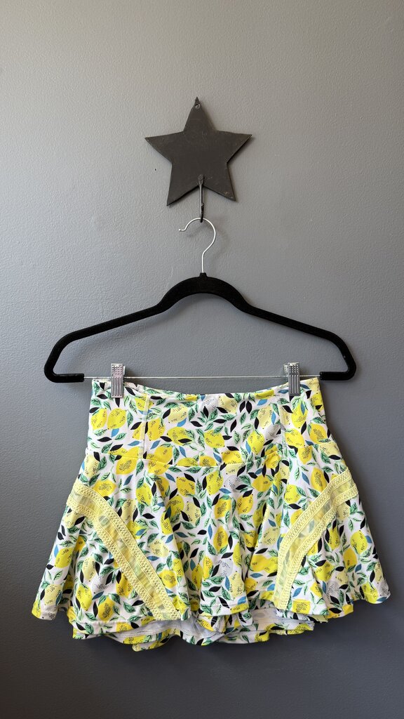 Lemon Print Flouncy Skort