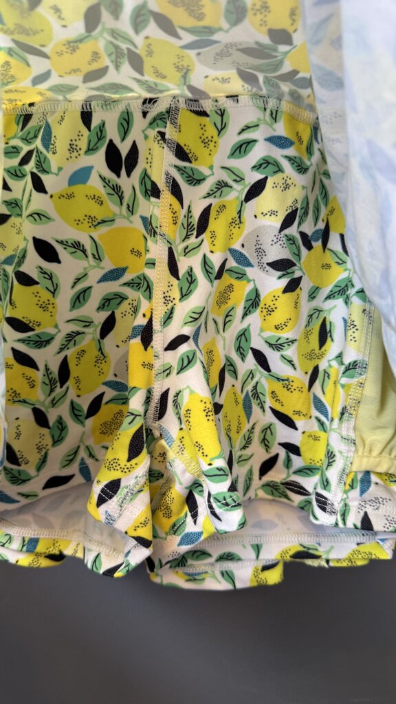 Lemon Print Flouncy Skort
