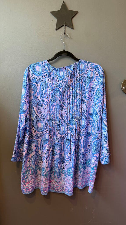 Pintuck Tassel Blouse