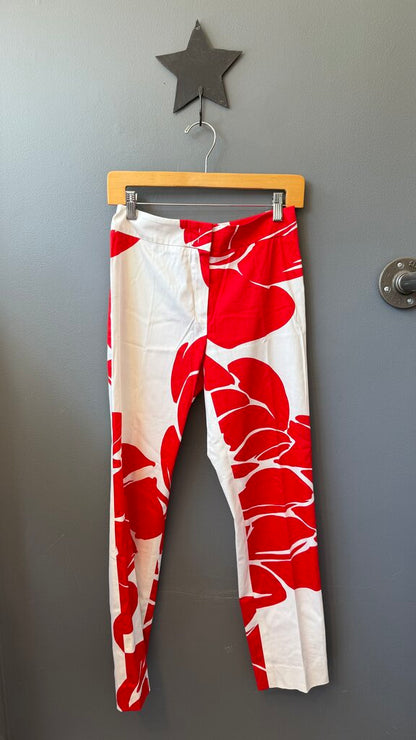 Tropical Print Tapered Pants