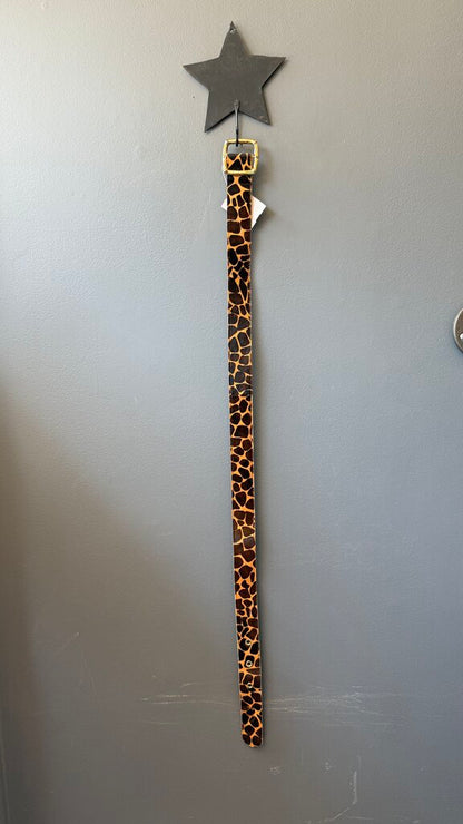 Leopard Ponyhair Belt