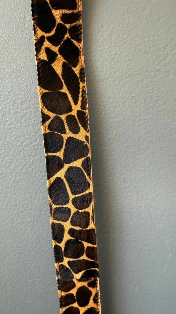 Leopard Ponyhair Belt