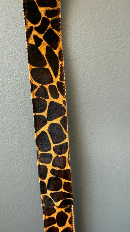 Leopard Ponyhair Belt