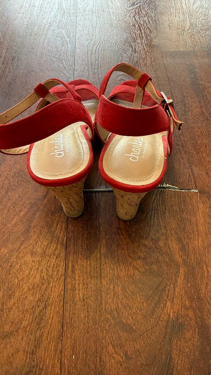 Cork TStrap Wedges
