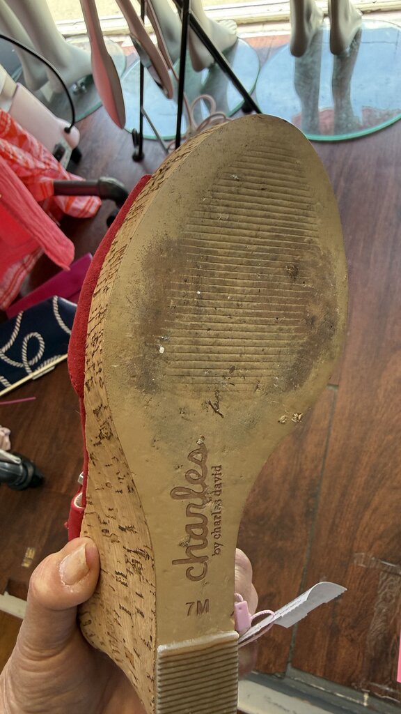 Cork TStrap Wedges