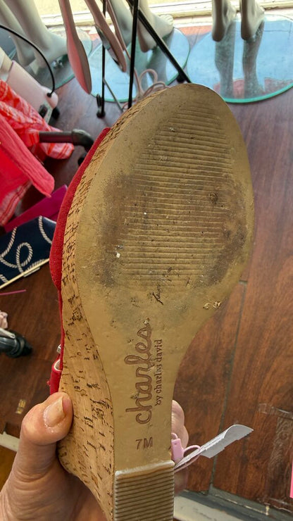 Cork TStrap Wedges