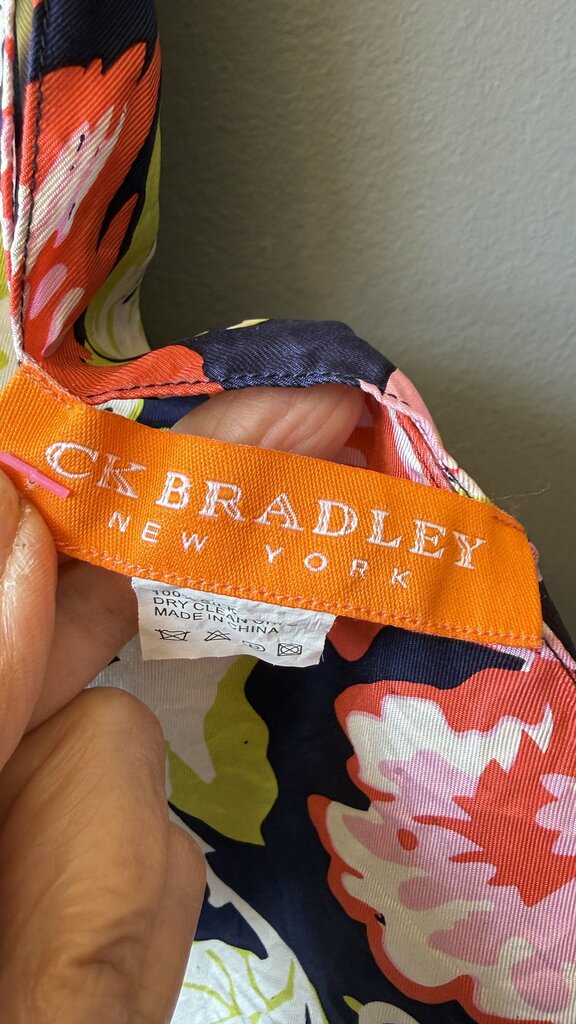Silk Floral Bird Square Scarf