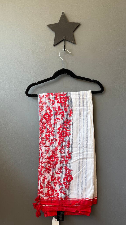 Cotton Tassel Corner Scarf Sarong