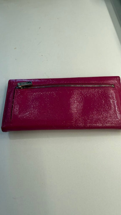 Patent Leather Trifold Wallet