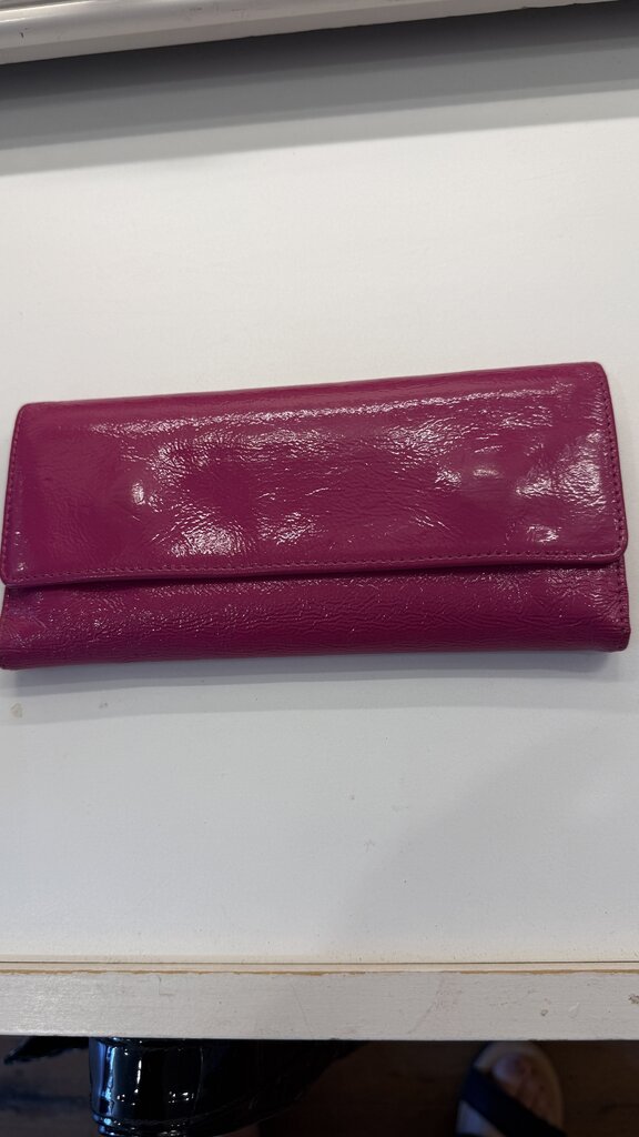 Patent Leather Trifold Wallet