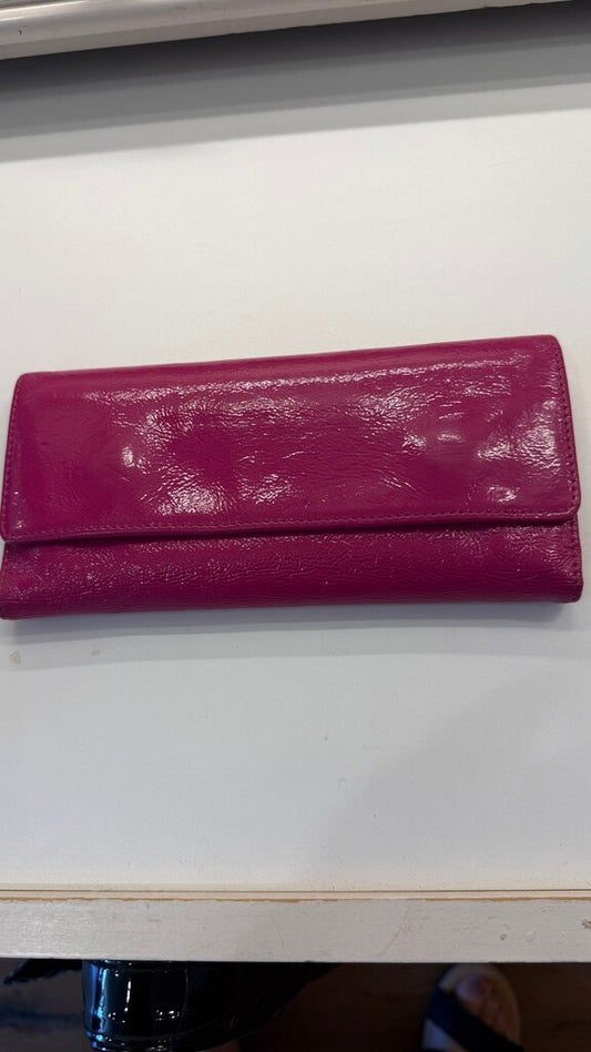 Patent Leather Trifold Wallet