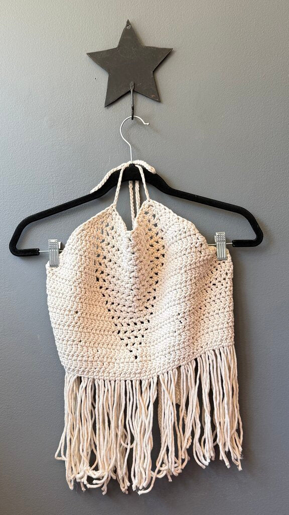 Crochet Backless Halter Top