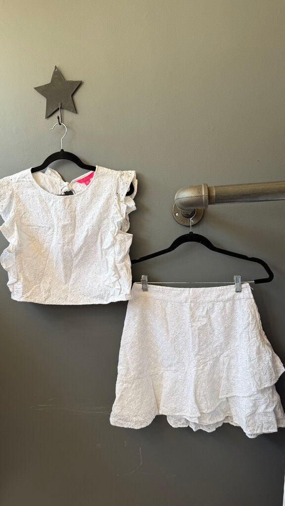 Eyelet Fish Skirt + Top Set