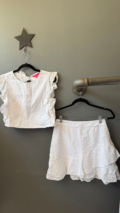 Eyelet Fish Skirt + Top Set