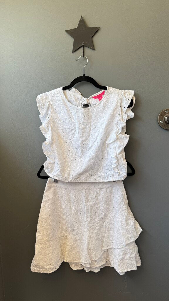 Eyelet Fish Skirt + Top Set