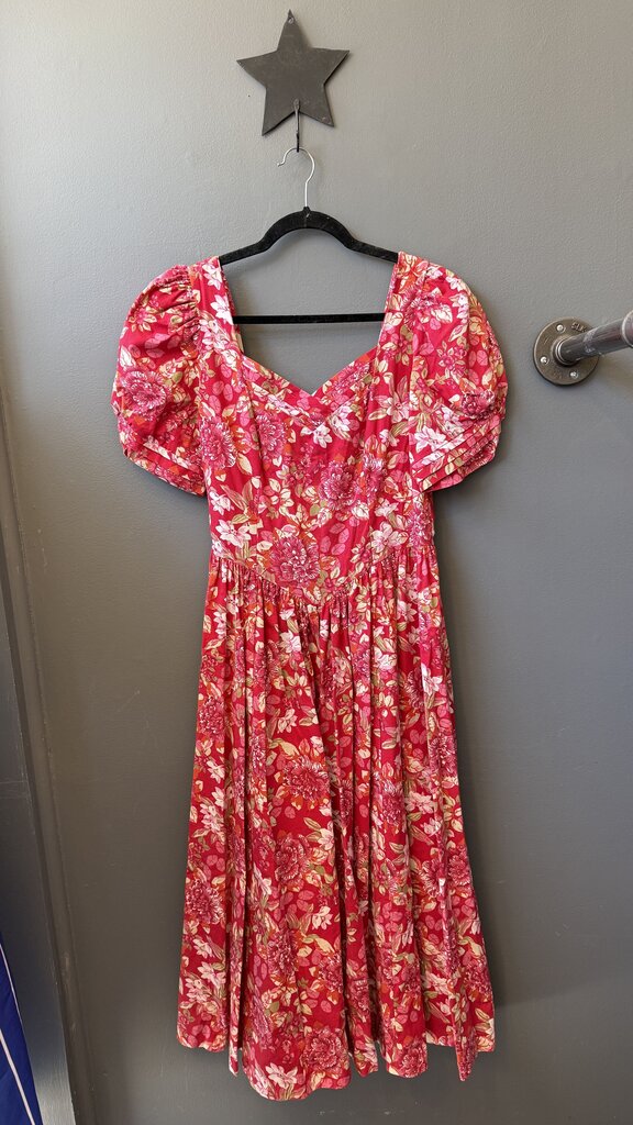 Vintage Floral Maxi Dress