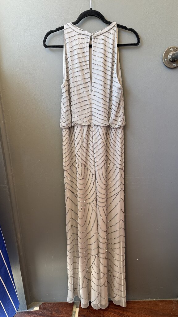Beaded High Neck Maxi Gown