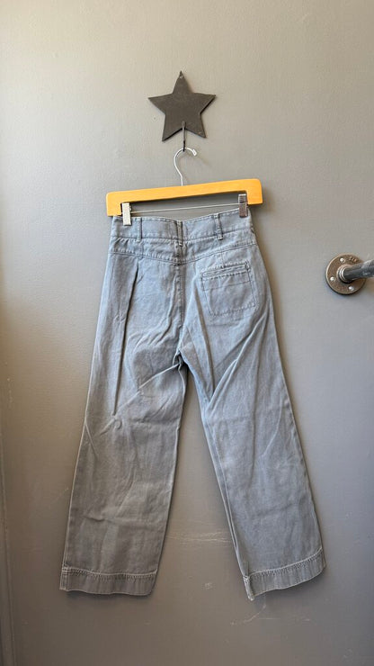 Patch Pocket Wide Leg Crop Pants